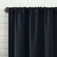 thumbnail image 3 of Sun Zero Bergen Theater Grade Extreme 100% Blackout Rod Pocket Curtain Panel, 40"X96", Navy, 3 of 9