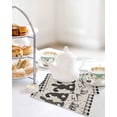 thumbnail image 4 of Black Grey Easter Kitchen Dish Towels for Drying Dishes Set of 3, Polka Dot Bunny Spring Vintage Plaid Checkered Waffle Weave Microfiber Hand Tea Bathroom Towels Quick Dry & Absorbent Towel 12x12, 4 of 7