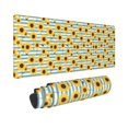 thumbnail image 2 of Pofeuu Blue White Striped Sunflower A Print Desk Mat for Keyboard and Mouse，Computer Desk Matt for Desktop，Large Mouse Pad for Desk，Desk Pads on Top of Desks 12x31.5in, 2 of 8