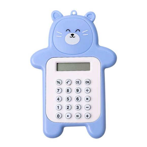 Tatum88 Mini Calculatrice Dessin Animé avec Affichage à 8 Chiffres Calculatrice Portable à Main Cadeaux Créatifs pour Garçons de Bon Augure