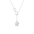 thumbnail image 2 of Delight Jewelry Love with Soccer Ball Silver tone Elegant Infinity Lariat Necklace, 2 of 4
