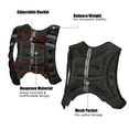 thumbnail image 4 of BouPower Weighted Vest for Women Men, 12Lb/16Lb/20Lb/25Lb/30Lb Body Weight Vest with Reflective Stripe and Mesh Pocket, Workout Equipment for Strength Training, Jogging, Muscle Building, Weight Loss, 4 of 7
