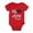 Red, variant on TinyBloomm Mommy And Baby Matching Outfits Boys Girls Short Sleeve Letter Prints Romper Bodysuits Clothes, Size 3-6 Months