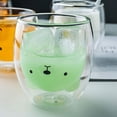 thumbnail image 3 of Sharemee Cute Mugs Taza de café espresso de vidrio aislado de doble pared, taza de té, taza de leche, Gigt para cumpleaños personal y oficina 250ml/8.4oz Fokelyi JQWJ311, 3 of 9