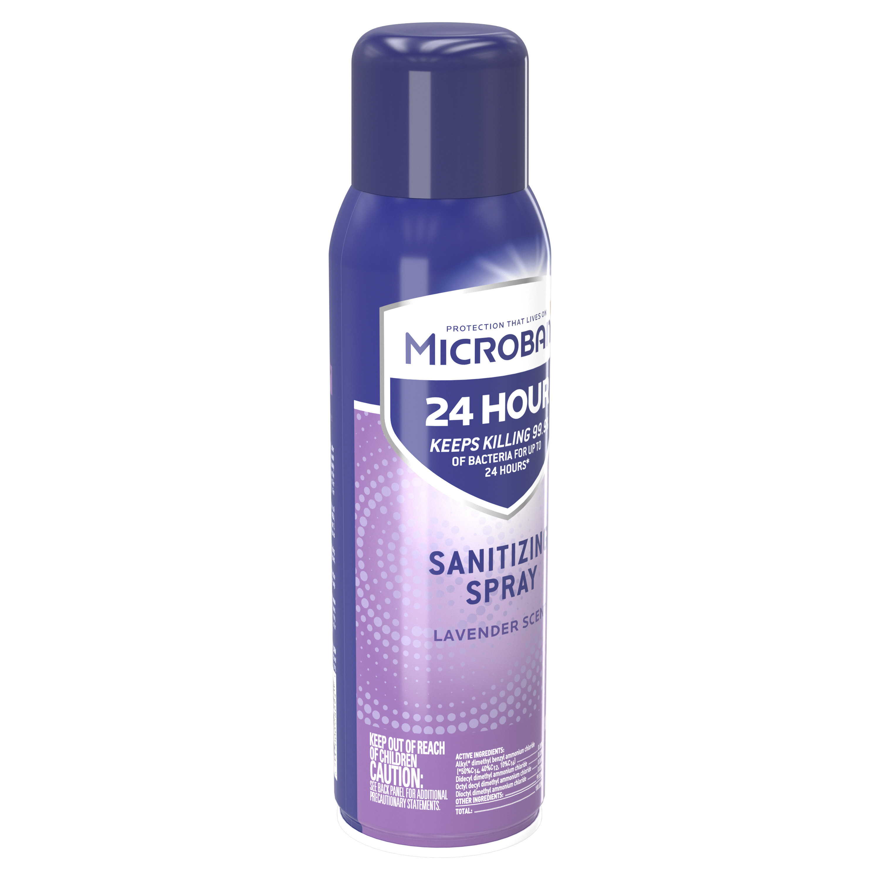 Buy Microban 24 Hour Disinfectant Sanitizing Spray, Lavender Scent, 15