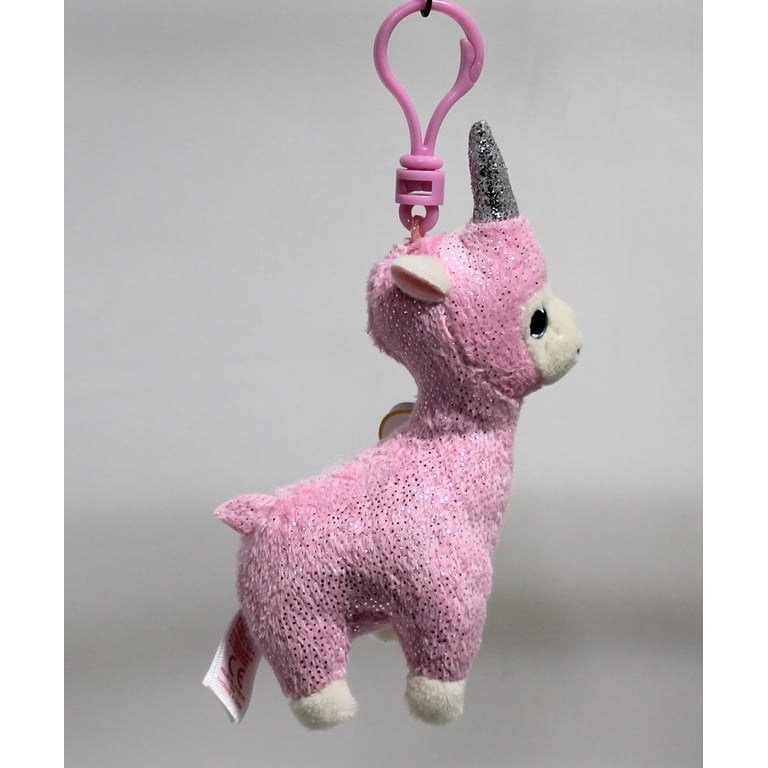 Ty Beanie Baby (Plastic Key Clip) - Lana the Unicorn Llama