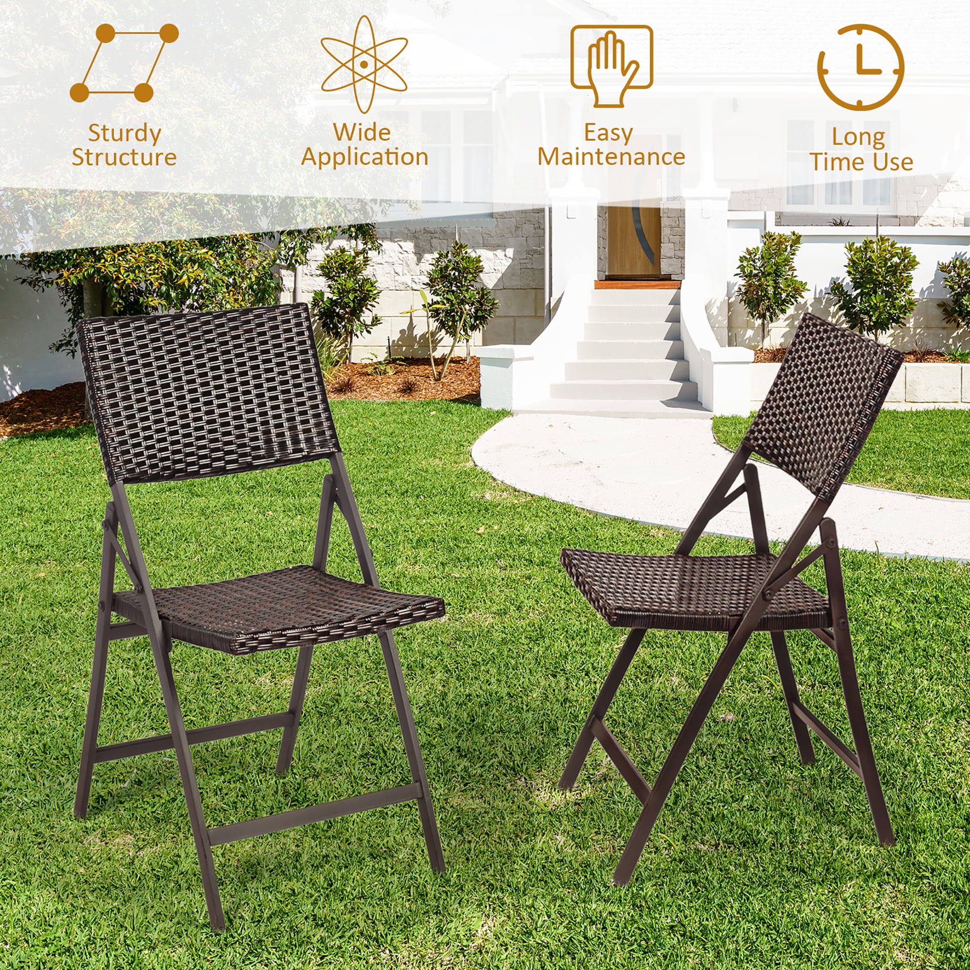 Foldable rattan garden furniture set hotsell
