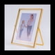 thumbnail image 2 of Juego de 2 Marcos de Fotos Flotantes Dorados, Marcos de Fotos de Vidrio MetáLico de Regalo, para ExhibicióN Vertical en la Mesa, 2 of 5