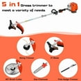 thumbnail image 4 of Seipouy 5 in 1 Lawn Mower,52CC 2-Stroke Gas Weed Trimmer,Cordless Hedge Trimmer,Brush Cutter,Handheld Chainsaw Weed Wacker with 1.2l Fuel Tank,2.3KW/8000-9500RPM, 4 of 9