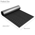 thumbnail image 2 of Black with White Line 94.5''x35.4'' Marine Boat Sheet Teak Decking EVA Foam Yacht Self-Adhesive Flooring Mat 6mm Thickness, 2 of 7