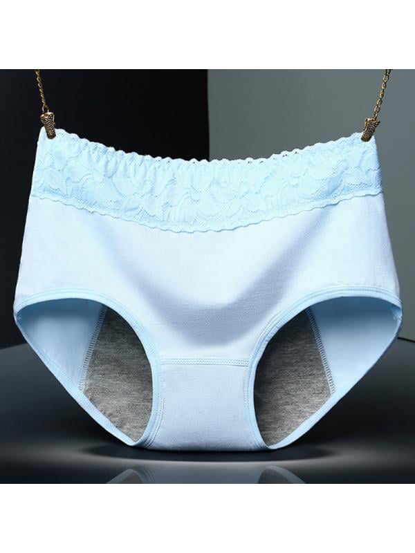 ZMHEGW Underwear Women Seamless 3Pc Menstrual For Lace Briefs Mid Waist  Briefs Lace Period Panties