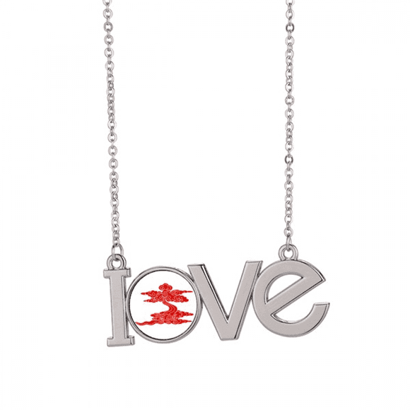 Meaning Auspicious Beautiful Life Love Necklace Pendant Charm Jewelry