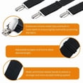 thumbnail image 4 of 8X Bed Sheet Fasteners Adjustable Elastic Suspenders Straps Mattress Covers Clip, 4 of 6
