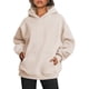 thumbnail image 1 of Sudaderas con Capucha Extragrandes para Mujer, Sudaderas de Forro , Suéteres de Moda para Otoño e Invierno Caqui 5XL, 1 of 9