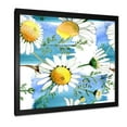 thumbnail image 2 of Wild Spring White Chamomile Flowers 16 in x 16 in Framed Painting Canvas Art Print, by Designart, 2 of 4