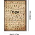 thumbnail image 5 of Yoga Poses Poster Exercise Posters Oil Canvas Home Workout Poster Yoga Art Asanas Background Wall Decoration, 5 of 5