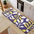 thumbnail image 5 of Purple Leaf Pattern Kitchen Rug Mat,Kitchen Runner Rugs Non Skid Washable,Decorative Kitchen Floor Mats for Kitchen,Sink,Laundry,17"x47.2", 5 of 7