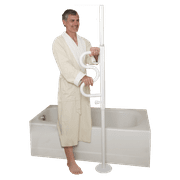 Stander Security Pole And Curve Grab Bar Elderly Tension