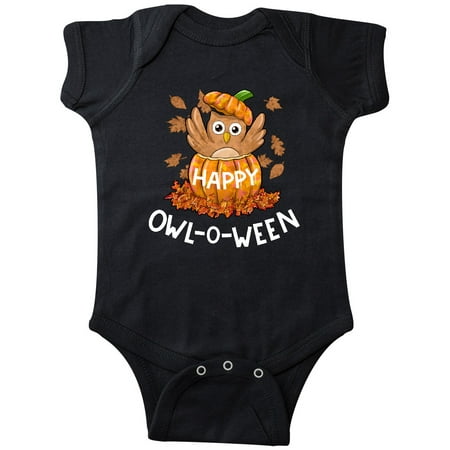 

Inktastic Happy Owl-o-Ween- Owl in Pumpkin Gift Baby Boy or Baby Girl Bodysuit