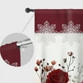 thumbnail image 5 of Lfeey Vintage Rose Floral Print Blackout Curtains, Light Blocking Polyester Curtains for Living Room Bedroom, Soft, Rod Pocket Design, 63 Inch Length, 2 Panels, 5 of 6