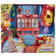 Marvel Iron Man and His Awesome Friends Iron Quarters Boys & Girls Electronic Playset, Birthday Gifts for Kids ages 3 and up