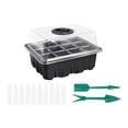 thumbnail image 1 of Fengbin Plant Starter Tray Growing Tray Sturdy Indoor Versatile Vented Reusable Starting Black 12 Hole, 1 of 9