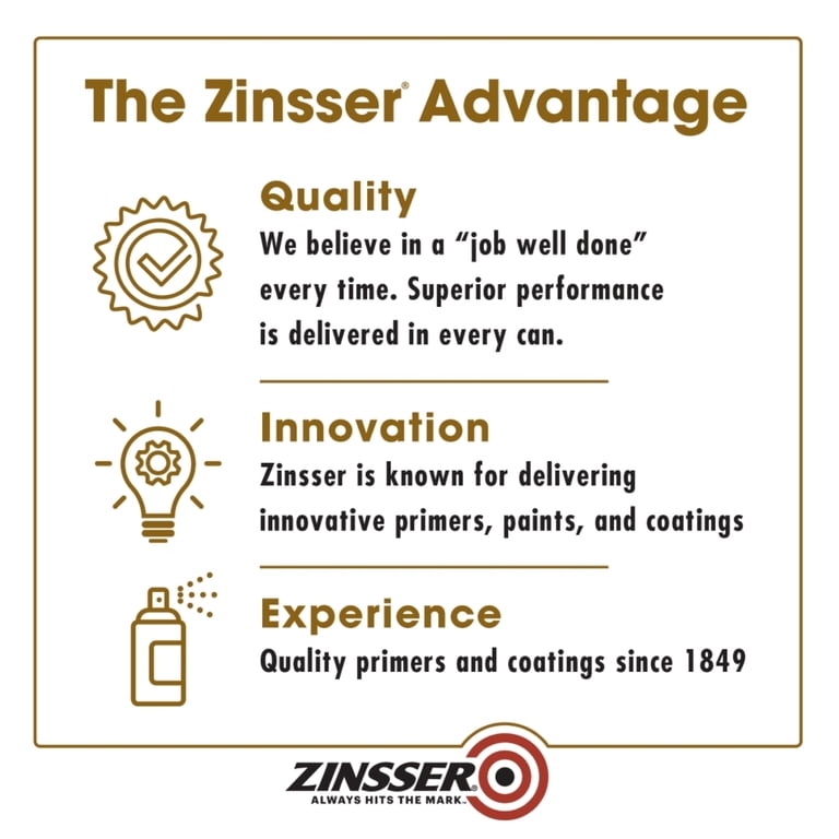 Zinsser Cover Stain Oil-Based Primer Spray, 13 oz White photo 8