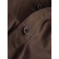 thumbnail image 3 of UKAP Robe Longue pour Homme Abaya Maxi Chemise Rétro Robe de Prière Coupe Régulière Tenue Quotidienne Chandail Brun G, 3 of 4