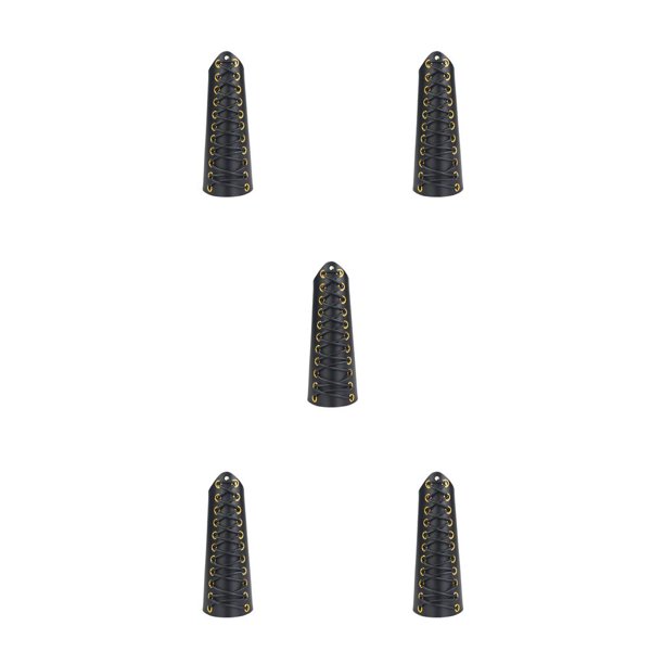 Advancent Accesorio de tiro con Protector de brazo resistente a los arañazos de piel de ganado Accesorios de compuesto de protección en negro 5piezas Advancent CBP187845