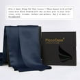 thumbnail image 3 of Unique Bargains 2-Pack 22 Momme 100% Silk Pillowcases, King, Navy, 3 of 8