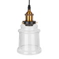 thumbnail image 2 of Lámpara colgante de techo de vidrio para cafetería, bar y pasillo, elegante lámpara colgante LED E27 de 100-240 V, 2 of 8