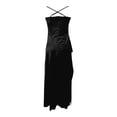thumbnail image 5 of EliteGoogv Womens Slip Dresses Spaghetti Strap Off Shoulder Long Dresses For Women Side Slit Flowy Fit Summer Dresses Date Night Vacation Party Dresses Black, 5 of 5