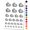 Black, variant on Piece of Pie Water Resistant Temporary Tattoo Set Fake Body Art Collection - Purple
