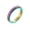Rainbow, variant on Men's Stainless Steel 4mm Stackable Sandblasted Finished Rotatable Fidget Ring Brushed Matte Matching Set Worry Anxiety Band Gold Size 10