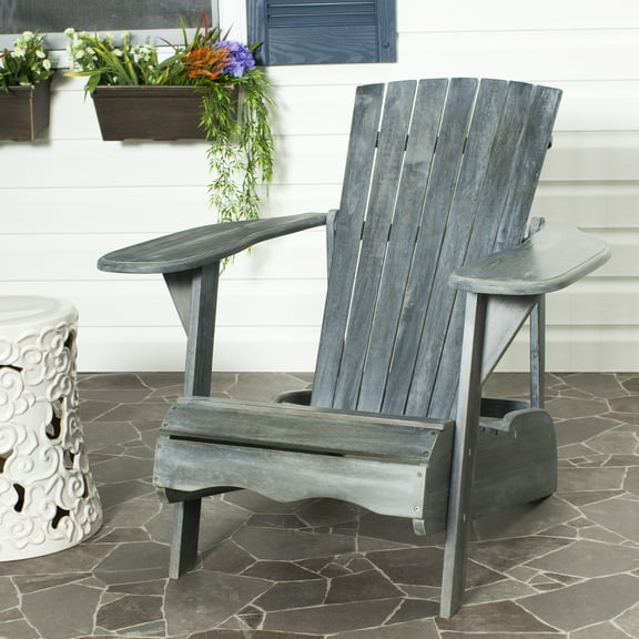 Safavieh Mopani Outdoor Patio Adirondack Chair - Ash Grey