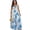 Sky Blue, variant on Women's Cut-Out Sweetheart Neck Maxi Dress with Tie Detail and Tiered Silhouette 100% Polyester for Special Occasions