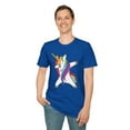 thumbnail image 6 of Unicorn Dabbing, Gildan Unisex Softstyle T-Shirt, Funny Graphic Tee, S-3XL, 6 of 6