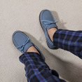 thumbnail image 5 of ULTRAIDEAS Men's Cozy Moccasin Slippers with Memory Foam, Indoor/Outdoor House Shoes, 5 of 5