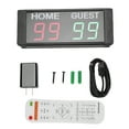 thumbnail image 2 of Tableau de Score Portable Électronique 1.5 Pouces 4 Chiffres Rouge et Vert pour Volleyball Basketball Soccer avec Télécommande Sans Fil Adapté aux Réglages Intérieurs, 2 of 7