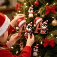 thumbnail image 6 of Penguin Letter Christmas Ornament,2D Personalized Initial Hanging Ornament for Christmas Tree,DIY Xmas Decor,Holiday Gift for Family,Friends(A), 6 of 8