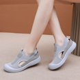 thumbnail image 5 of AUDeals Women’s EVA Cushion Walking Shoes Orthopedic Slip On Sneakers Breathable Lightweight Comfortable All Season Wear (Grey, 7.5), 5 of 8