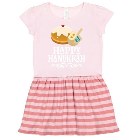 

Inktastic Happy Hanukkah Dreidel Gift Toddler Girl Dress