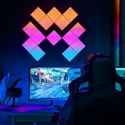 Twinkly Squares LED Wall Panels, 64 RGB Pixels, App-Controlled, 1 Master + 5 Extension Tiles