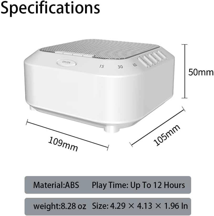 Ora Sound Machine Solfeggio Frequencies, White Noise Sound Machine with 28 Soothing Sounds, Three Timing Modes, Soft Night Light for Meditation, Yoga, Sleeping (1Pcs, 1)