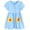 Blue Sunflower, variant on Baby Girls Flutter Sleeve Princess Cartoon Printed Dress Toddlers Spring Summer Dress Unicorn 3T
