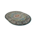 thumbnail image 5 of Unique Loom Isabella Collection Area Rug - Rossellini (5' 1" x 8' Oval Blue/Beige), 5 of 7