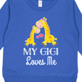 thumbnail image 3 of Inktastic Gigi Loves Me Girls Giraffe Granddaughter Toddler Sweatshirt, 3 of 4