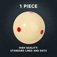 thumbnail image 3 of GSE Games & Sports Expert 2-1/4" PRO Cup Standard Billiard Practice Training Pool Cue Ball with 6 Red Dots. Great for Game Rooms, Bars, Skill Training - Red, 3 of 8