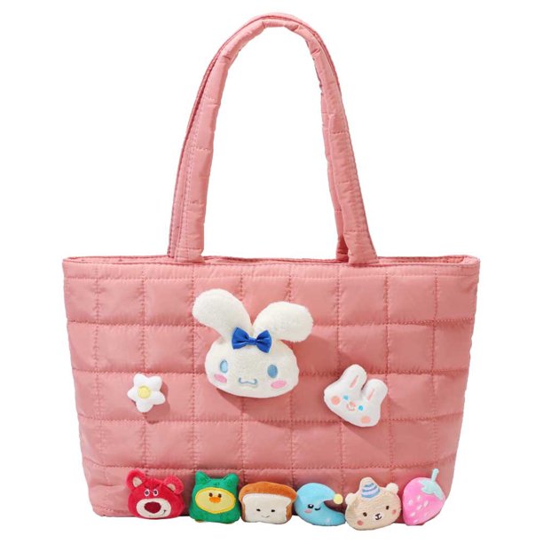 Bolso de mano de dibujos animados para mujer, bolso hobo acolchado para las axilas, bolso de invierno a la moda (3)
