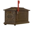 thumbnail image 7 of Outdoor Letter Holder Kingston Curbside Mailbox with Ashland Mailbox Post Unit - Copper, 7 of 7